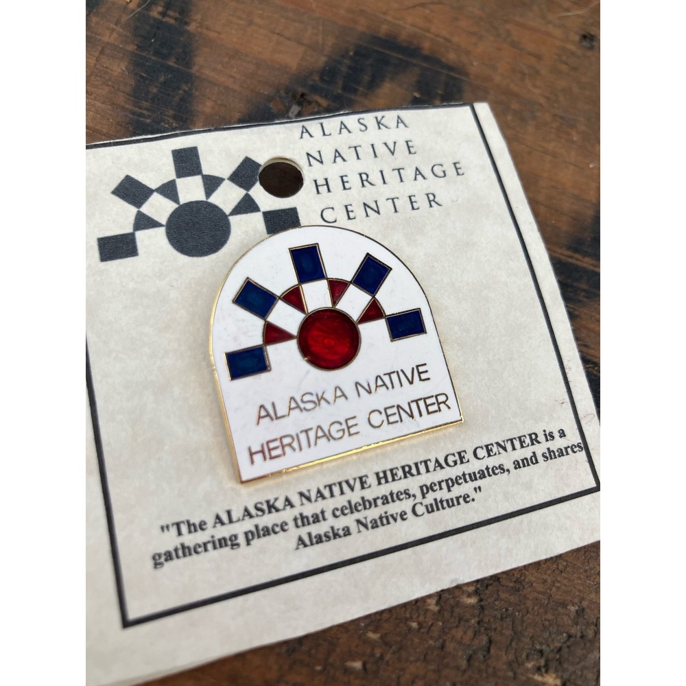 Alaska Native Heritage Center Enamel Lapel Pin ANHC Souvenir Collector Pin